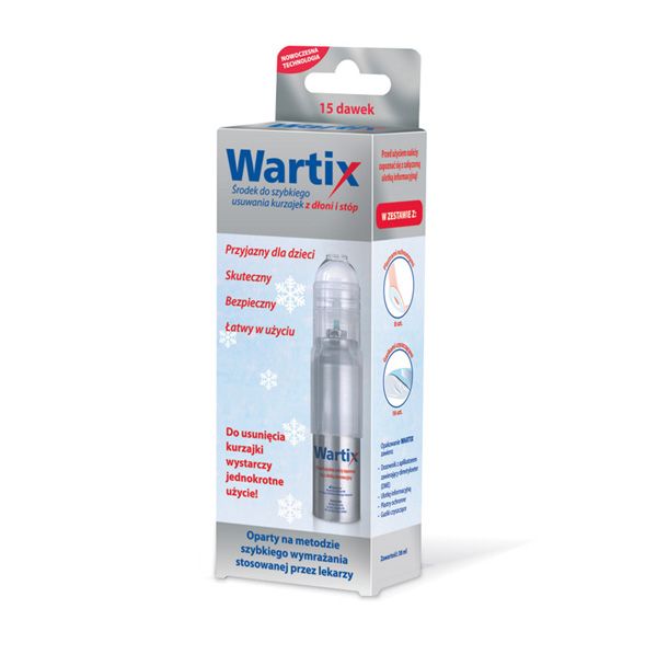 Środek na kurzajki, Wartix, cena ok. 40 zł (opakowanie 38 ml)