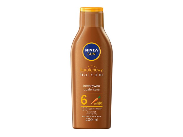 Karotenowy balsam do opalania SPF 6 Nivea, cena: 29 zł