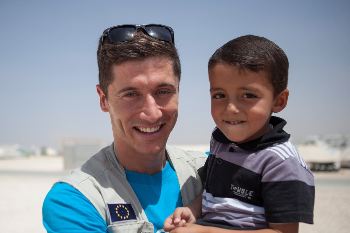 Robert Lewandowski wspiera UNICEF