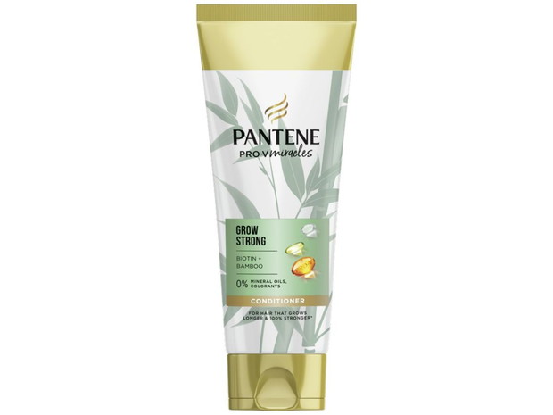 Odżywka z bambusem i biotyną Pantene Grow Strong, cena: ok. 14 zł