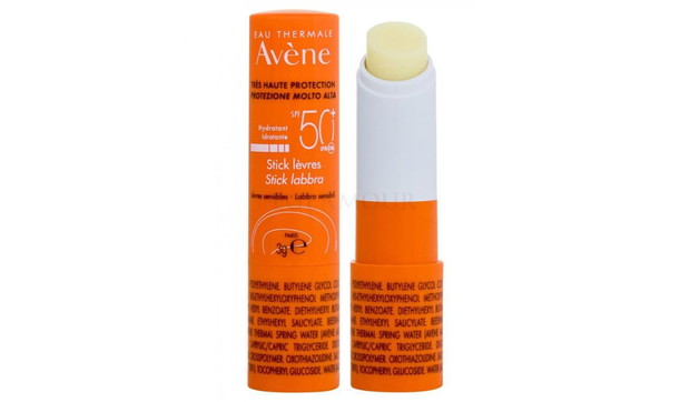 Pomadka ochronna do ust z filtrem SPF 50, AVENE, cena: ok. 45 zł