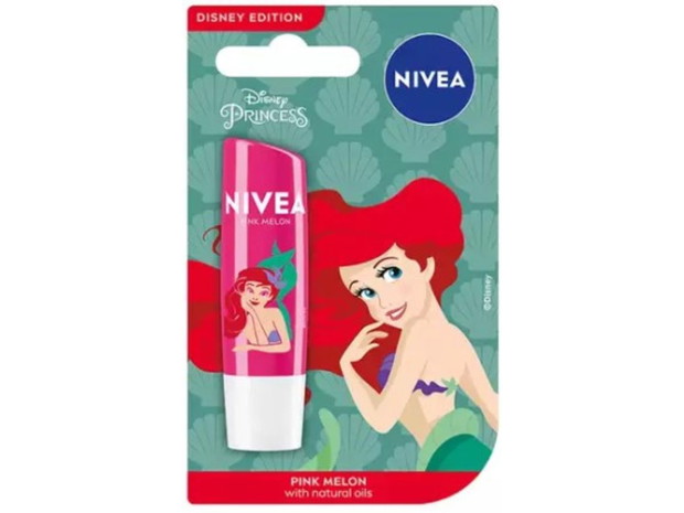 Prezent na Dzień Kobiet dla dziewczynki: Pomadka Mała Syrenka Nivea, eZebra, cena ok. 15 zł