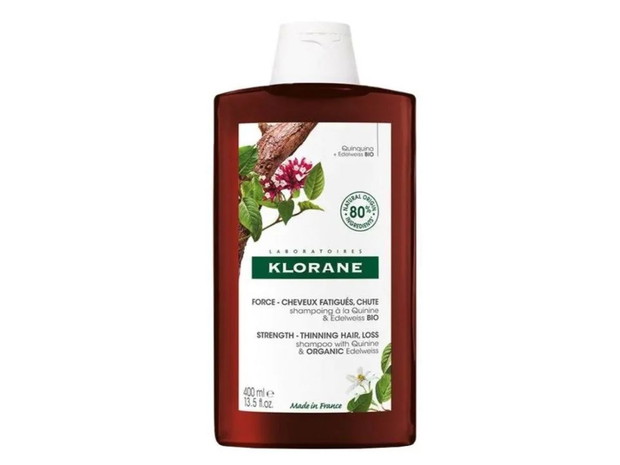 Szampon przeciw wypadaniu włosów Chinina i Organiczna Szarotka, Klorane, cena: ok. 84 zł