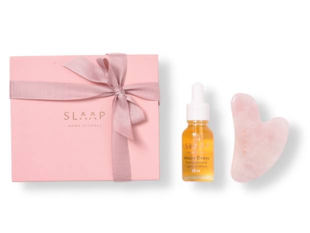 Zestaw do masażu twarzy serum Moon Drops & płytka Gua Sha, Slaap Home Rituals, cena: 99 zł