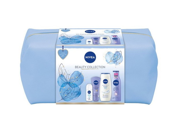 Zestaw świąteczny do pielegnacji ciała z kosmetyczką, NIVEA, cena: ok. 85 zł