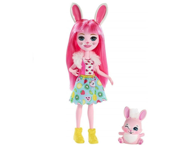 Lalka z akcesoriami Enchantimals, Bree Bunny i zwierzątko, cena 49,99 zł