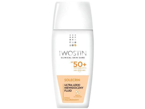 Lekki fluid do twarzy z filtrem SPF50+ SOLECRIN, Iwostin, cena: 43,99 zł