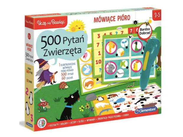 Mówiące pióro. Zwierzęta, gra edukacyjna, Clementoni cena 49,99 zł