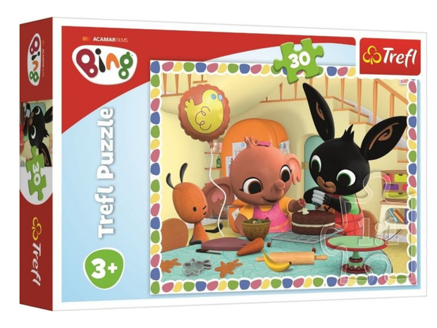 Puzzle Bing, Wspólne wypieki, 30 elementów, cena 14,49 zł