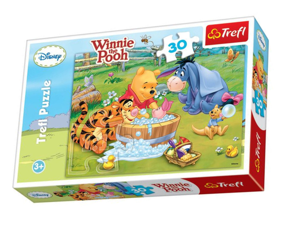 Puzzle Kąpiel Prosiaczka, 30 elementów, cena 14,49 zł