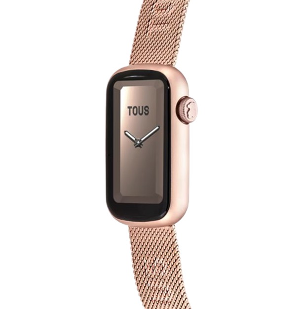 Smartwatch z bransoletką z różowej stali nierdzewnej, Tous, cena ok. 950 zł