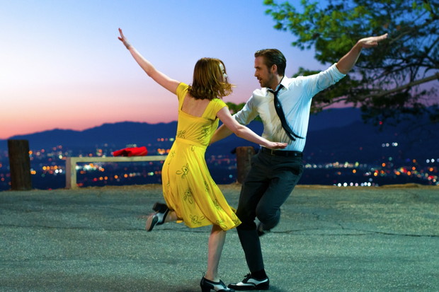 Emma Stone i Ryan Gosling na planie filmu