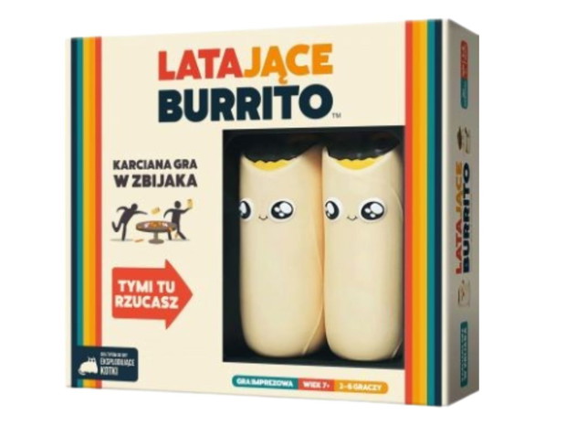 Prezent dla nastolatka na święta 2024: Gra karciana Latające Burrito, Tania Książka, cena 100 zł