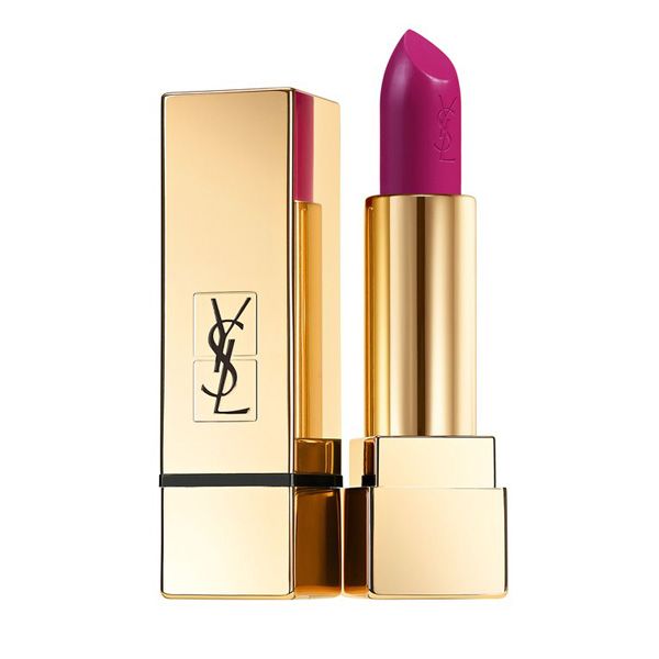Różowa szminka do ust Rouge Pur Couture Satin Radiance Lipstick (19 Fuchsia) YSL, cena, ok. 143 zł