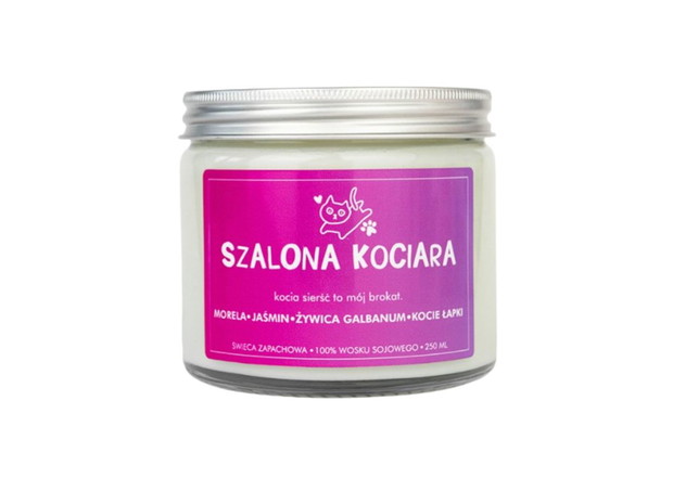Świeca sojowa Szalona Kociara, Zołza, cena 79 zł
