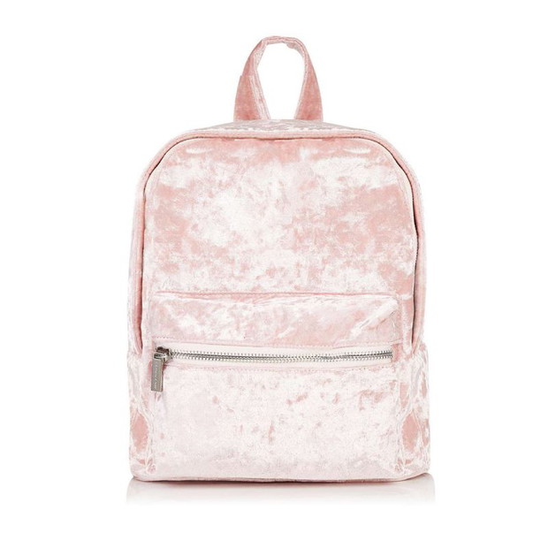 Aksamitny plecak Topshop, cena, ok. 150 zł