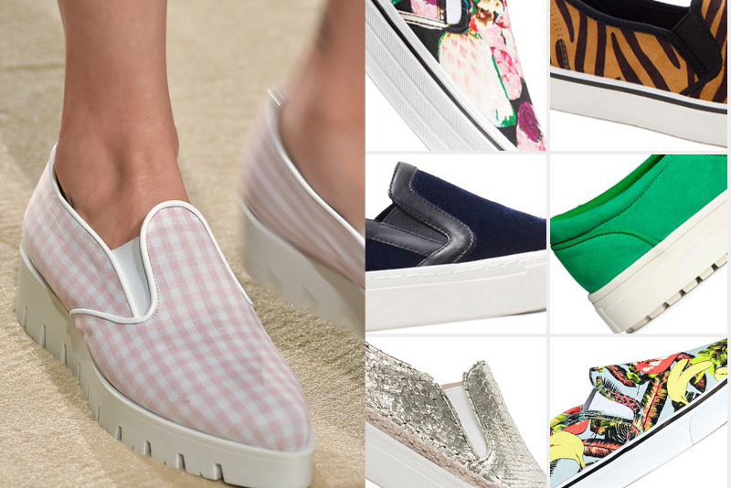 Trampki slip-on wiosna 2015
