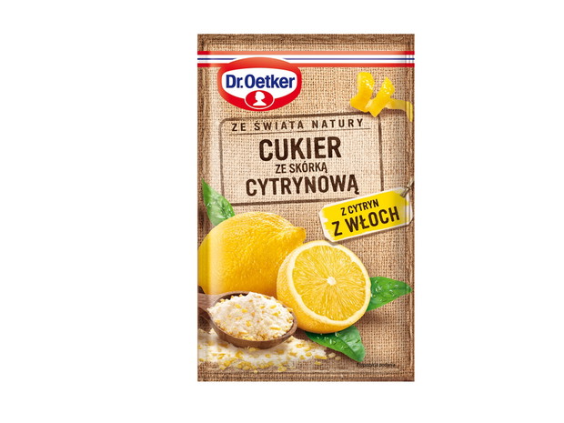 Dr Oetker, cukier ze skórką cytryny