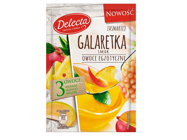 Galaretka egzotyczna, Delecta