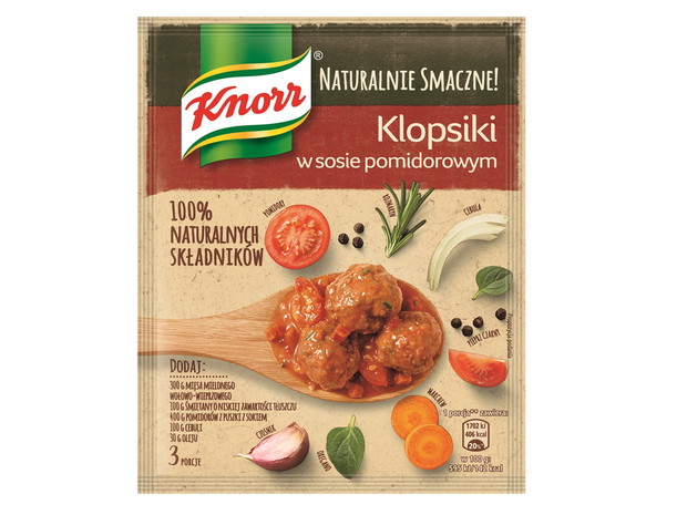 Knorr, klopsiki w sosie pomidorowym