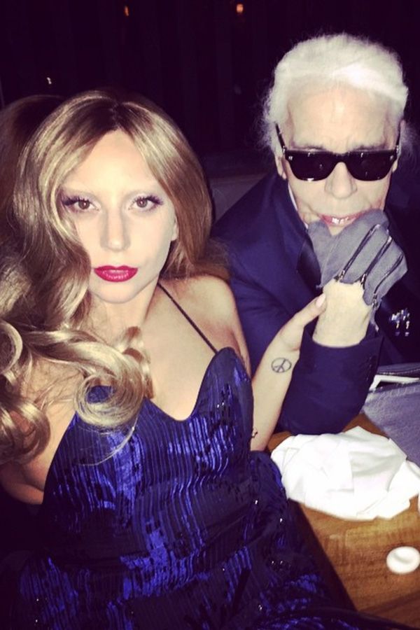 Lady Gaga i Karl Lagerfeld