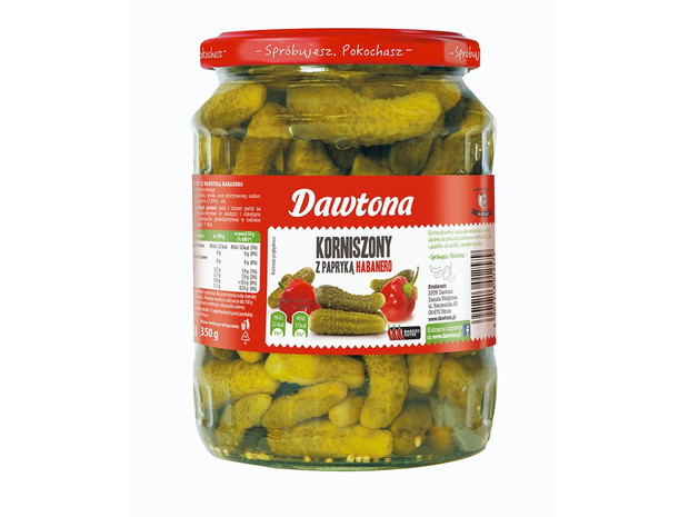 Ogórki konserwowe z papryczką, Dawtona