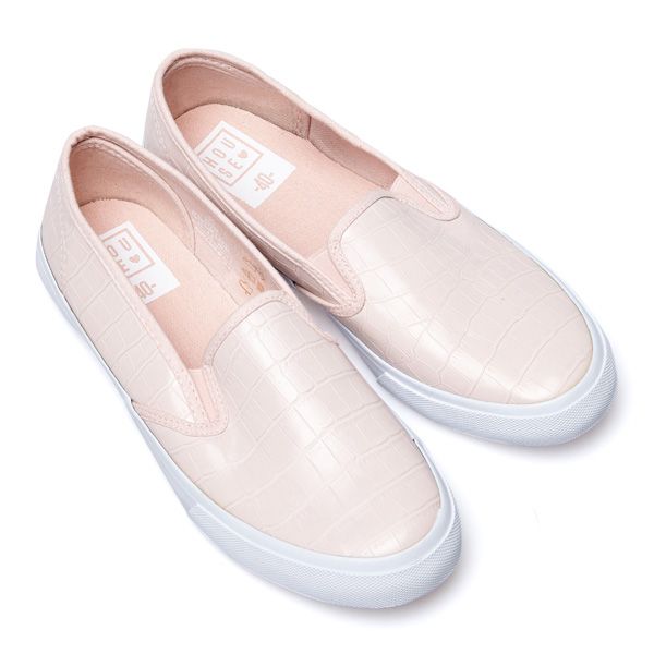 Różowe trampki slip-on House, cena, ok. 69,99 zł