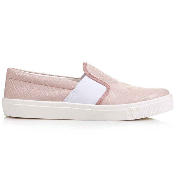 Różowe trampki slip-on Topshop, cena, ok. 100 zł
