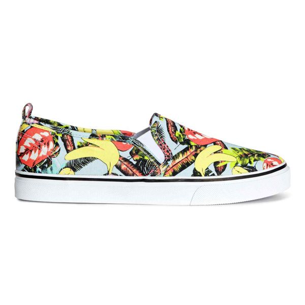 Wzorzyste trampki slip-on H&M, cena, ok. 59,90 zł