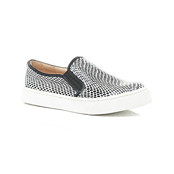 Wzorzyste trampki slip-on River Island, cena, ok. 110 zł