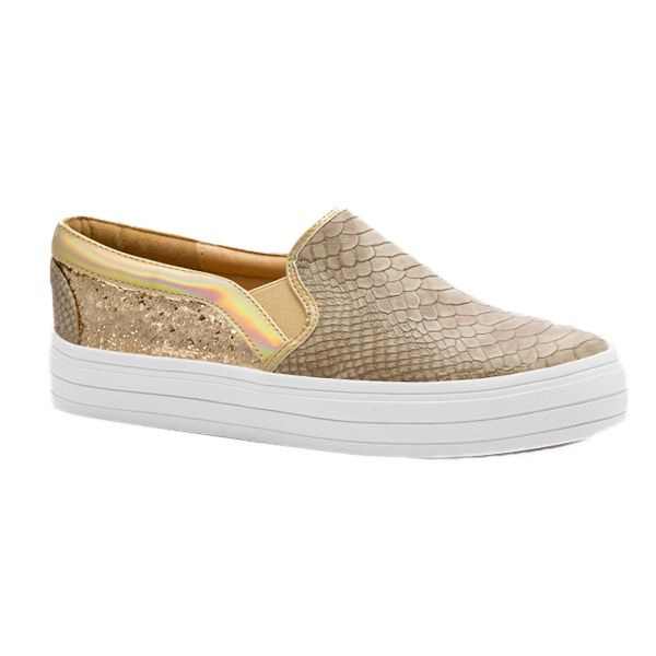 Złote trampki slip-on DeeZee, cena, ok. 89 zł