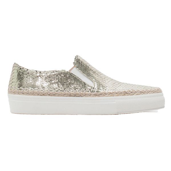 Złote trampki slip-on Zara, cena, ok. 299 zł
