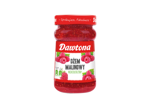 Dżem malinowy niskosłodzony, Dawtona - cena ok. 4.20 zł