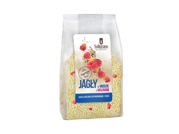 Jagła w miodzie z malinami