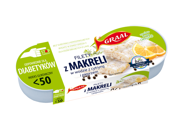 Makrela w wodzie z cytryną i pieprzem, Graal