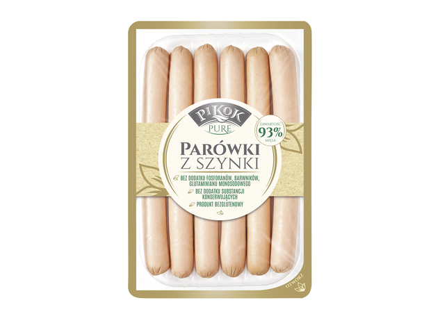 Parówki z szynki, linia Pure bez konserwantów, do kupienia w Lidlu