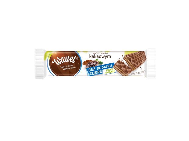 Wawel wafel kakaowy, linia bez dodatku cukru