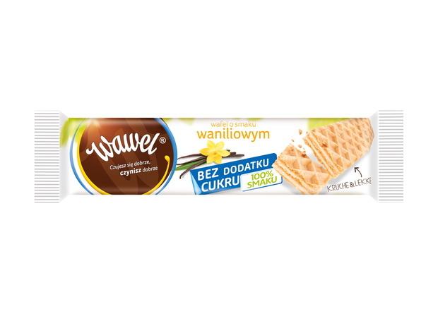 Wawel wafel waniliowy, linia bez dodatku cukru