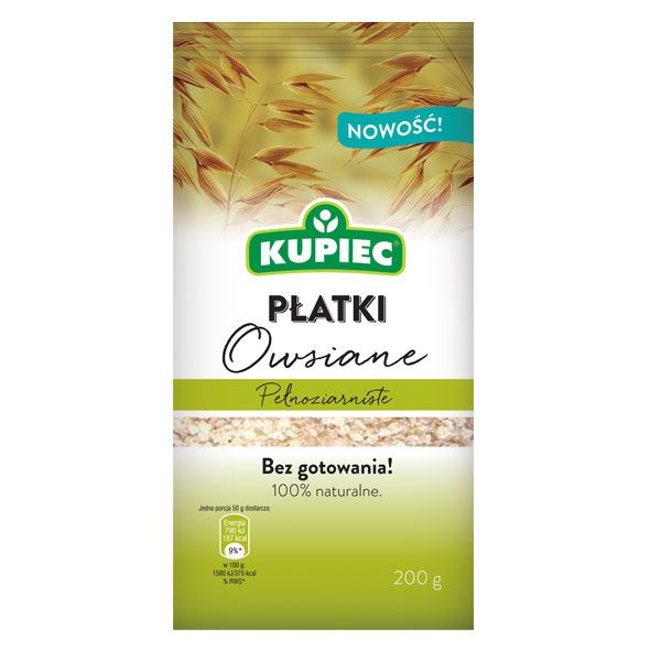 Płatki owsiane pełnoziarniste, Kupiec