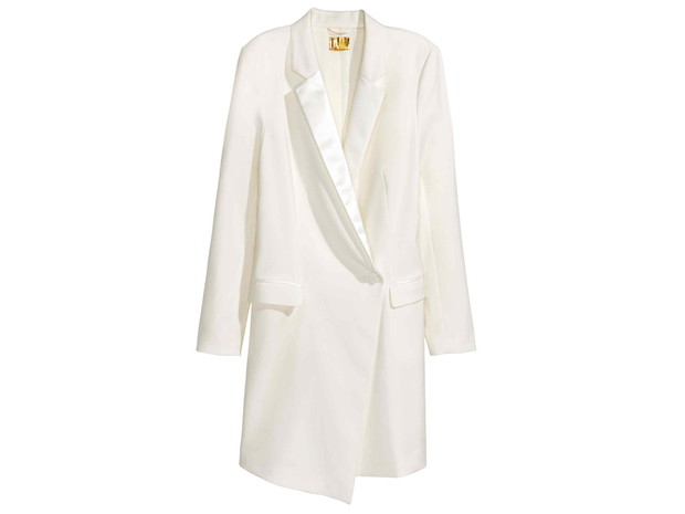 Biała sukienka H&M, cena, ok. 229 zł
