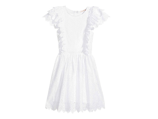 Biała sukienka H&M, cena, ok. 279 zł