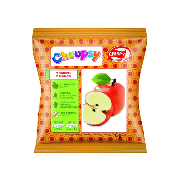Chrupsy z sokiem z mango, Crispy Natural