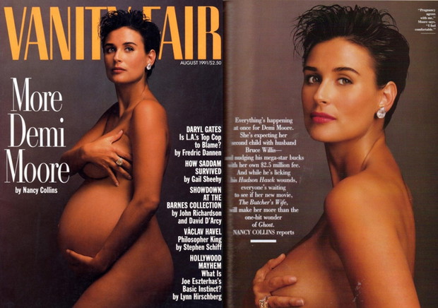 Demi Moore, okładka Vanity Fair