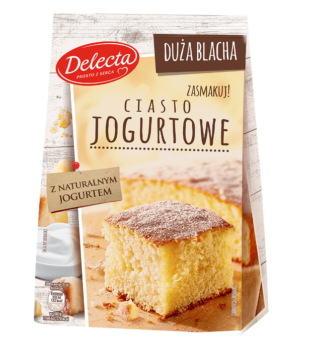 Duża blacha, Ciasto Jogurtowe, Delecta