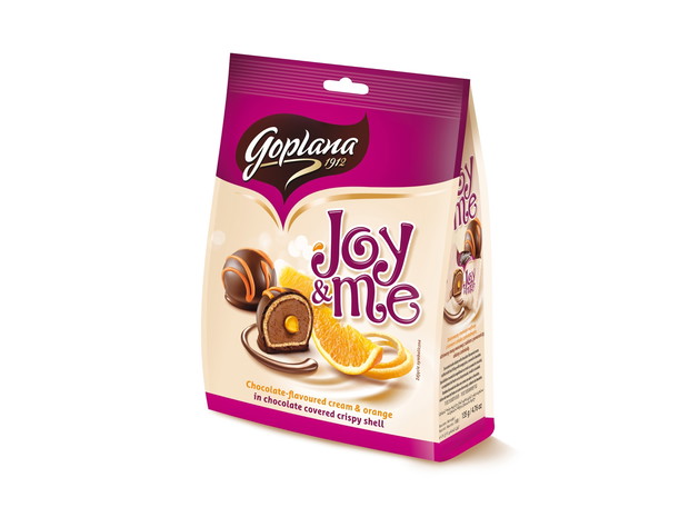 Goplana Joy&Me z nadzieniem z pomarańczy - cena ok. 6.99 zł