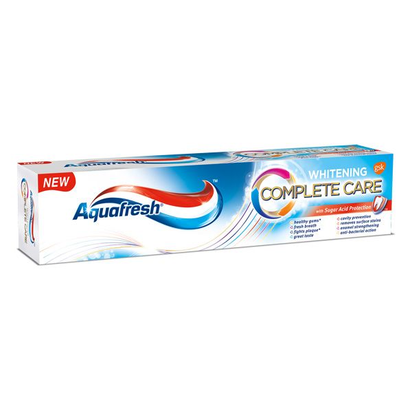 Pasta wybielająca Aquafresh Complete Care Whitening, cena ok. 9 zł