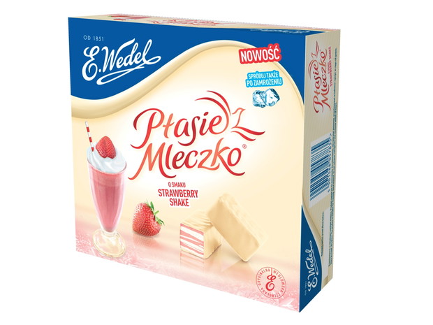 Ptasie Mleczko o smaku strawberry shake