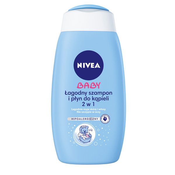 Szampon i płyn do kąpieli Nivea Baby, cena ok. 18 zł