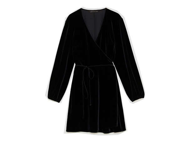 Welurowa sukienka Zara, cena, ok. 139,90 zł