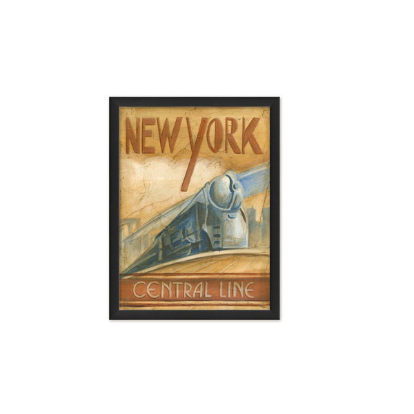 Amerykański styl lat 20. we wnętrzu: Grafika „New York Central Line” , 420 zł, Westwing